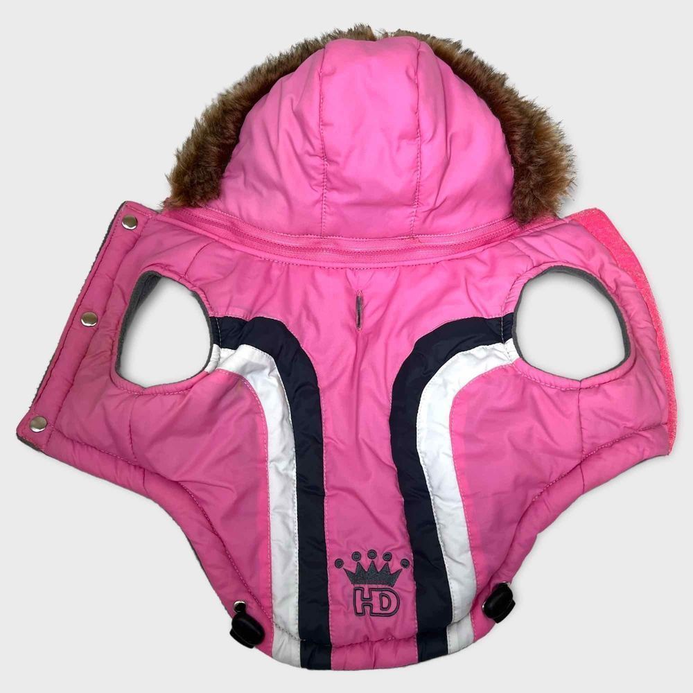 Hip Doggie Sleeveless hooded Swiss Alpine vest Style Pink Size small